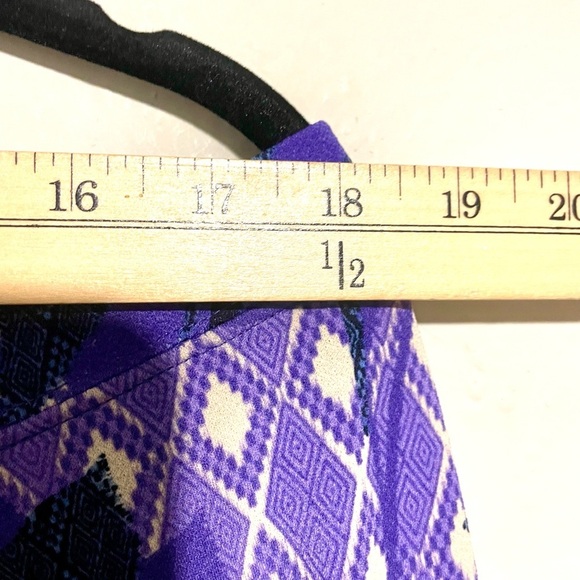 JACLYN SMITH FLORAL PURPLE MIDI SKIRT SUMMER SPRING OFFICE SIZE XXL - Picture 8 of 8